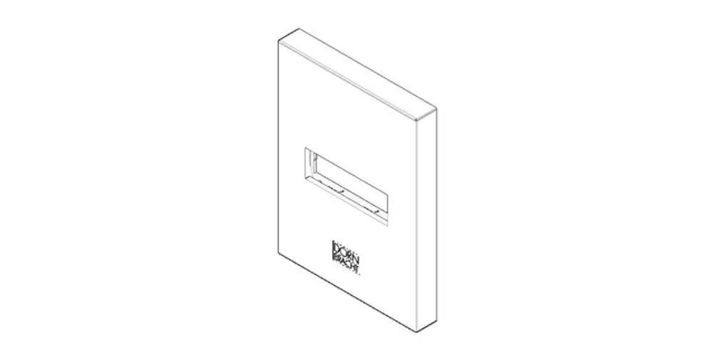 DORNBRACHT Abdeckung ERSATZTEILE 90277803800 80 x 60 x 9 mm Platin gebürstet, 90277803800-06 Galeriebild 1